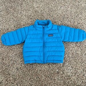 Patagonia Baby Vibrant Blue Quilted Jacket